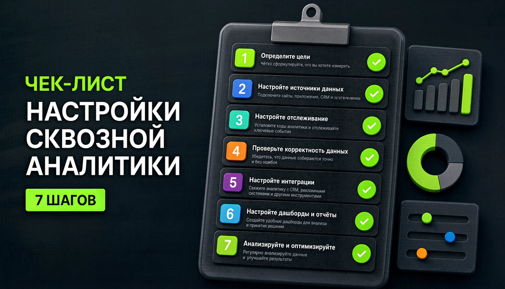 Чек-лист настройки сквозной аналитики &mdash; 7 шагов