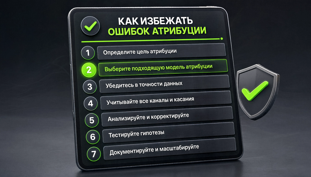 Чек-лист из 7 пунктов: как избежать ошибок атрибуции