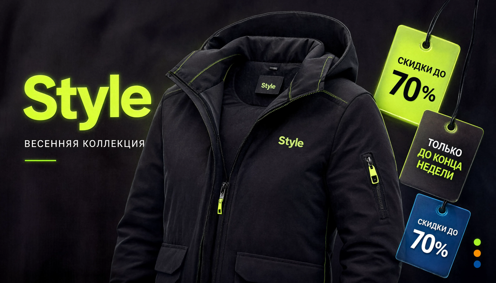 Магазин Style - распродажа весенней коллекции со скидками до 70%