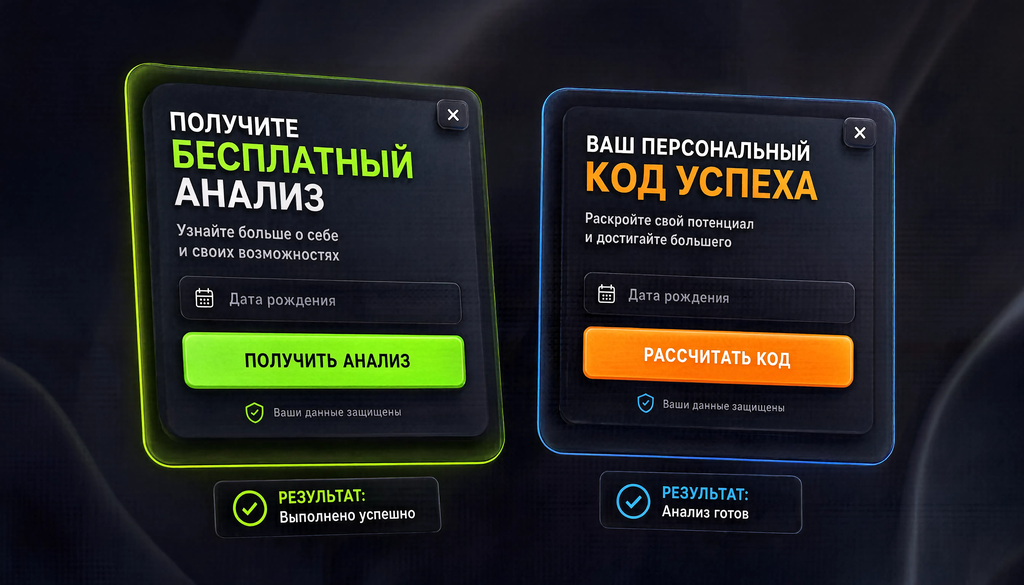 Попапы для сбора дат рождения &mdash; примеры FOAM и OCTAVE999