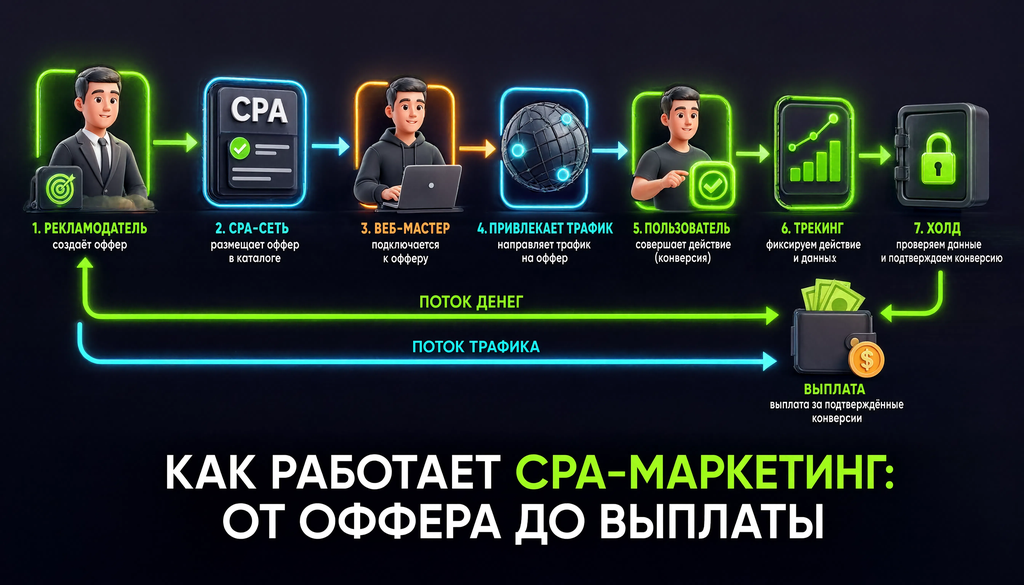 Как работает CPA-маркетинг: от оффера до выплаты