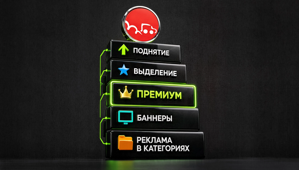 Схема рекламы на Drom.ru: поднятие, выделение, премиум, баннеры, реклама в категориях