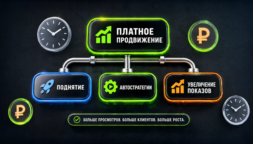 Схема платного продвижения: поднятие, автостратегии, увеличение показов, стратегия оптимизации и масштабирования