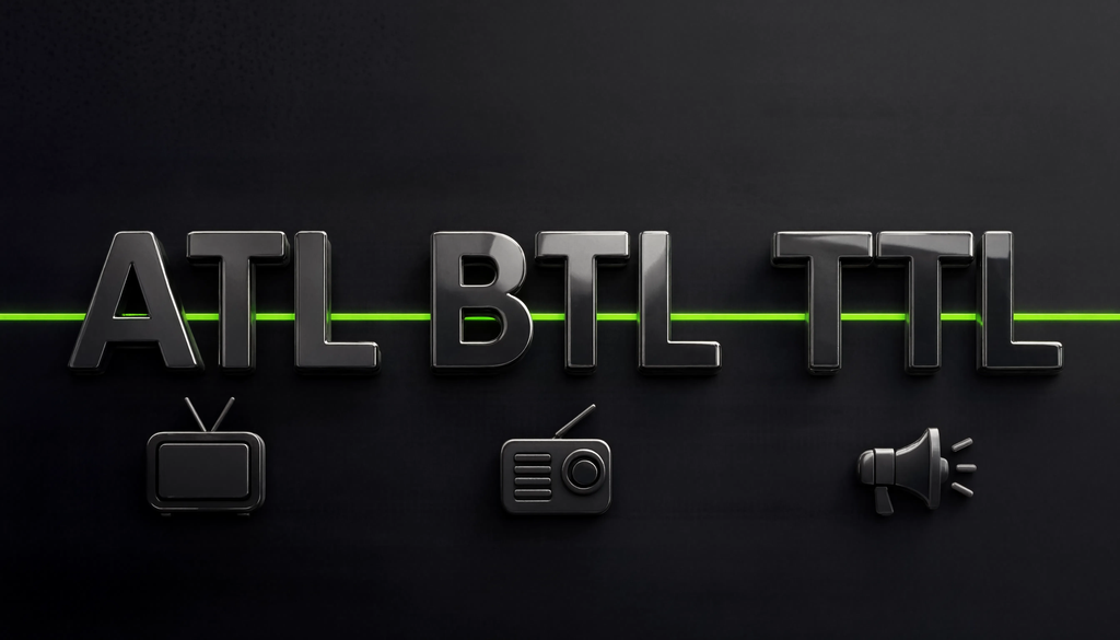 ATL, BTL и TTL реклама: что это такое, отличия и примеры