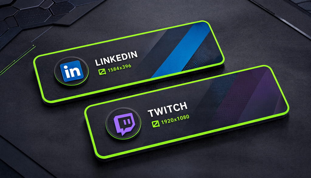 Размеры баннеров для социальных сетей: LinkedIn и Twitch