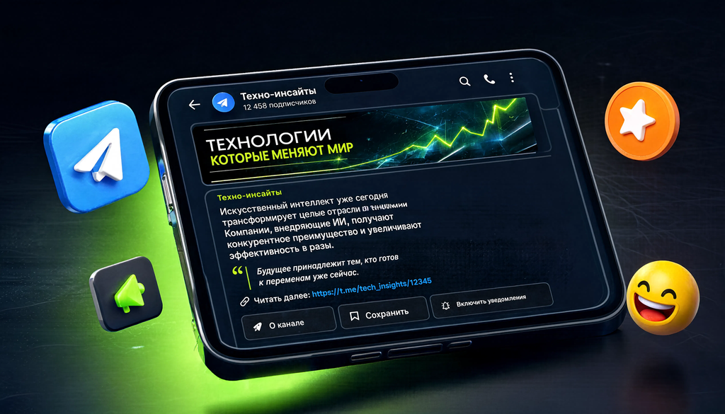 Оформление и контент Telegram-канала: название, баннер, посты, кнопки и ссылки